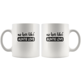 No Love Like Auntie Love Aunt Gift White Coffee Mug