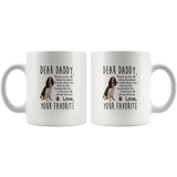 The English Spinger Spaniel Dog Daddy Father's Day Gift White Coffee Mug