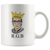 Notorious RBG Ruth Supreme Bader Court Ginsburg White Coffee Mug