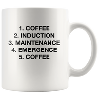 Coffee Induction Maintenance Emergence Coffee White Coffee Mug