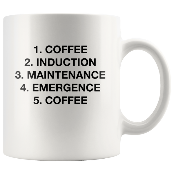 Coffee Induction Maintenance Emergence Coffee White Coffee Mug