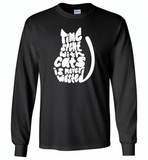Time spent with cats is never wasted degisn - Gildan Long Sleeve T-Shirt
