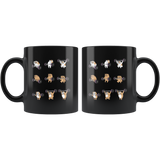 Pitbull dog gym funny black coffee mug