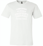 Virginia Nurses Never Fold Play Cards - Canvas Unisex USA Shirt