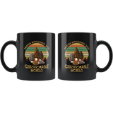 Amateur mycologist with questionable morels vintage retro funny black gift coffee mug