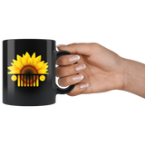 Jeep Sunflower black coffee mug