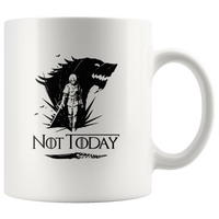 Air Arya Not Today Stark Got White Coffee Mug