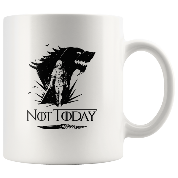Air Arya Not Today Stark Got White Coffee Mug