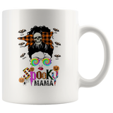 Personalized Halloween Gift Idea For Mom Aunt Spooky Mama Halloween Gift From Kids Name White Coffee Mug