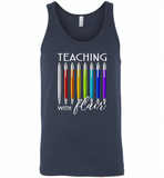 Teaching with flair - Canvas Unisex Tank