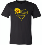 Sunflower heart Jesus it's not religion it's a relationship - Canvas Unisex USA Shirt