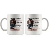 March Woman Knows More Than She Says Thinks Speaks Notices You Realize Black Girl Born In March Birthday Gift White Coffee Mug