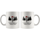Hiking camping and into the forest i go to lose my mind and find my soul men coffee mug