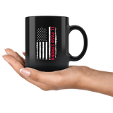 El Paso Strong American Flag Black Coffee Mug