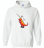 Unicorn Cat Riding Lightning T-Rex - Gildan Heavy Blend Hoodie