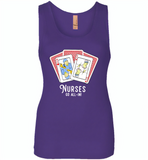 Nurse Go All In RN Play Cards Funny Tee - Womens Jersey Tank