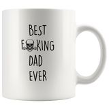 Best F Fucking Mechanic Dad Ever Father's Day Gift White Coffee Mug