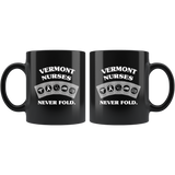 Vermont Nurses Never Fold Play Cards Black Coffee Mug