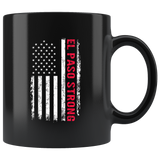 El Paso Strong American Flag Black Coffee Mug