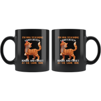 Cat Kitten Lover I'm Multitasking I Can Listen Ignore And Forget At The Same Time Black Coffee Mug