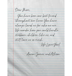 Handwriting Blanket Personalized Custom Blanket For Mom Mothers Day Gift From Son Daughter Fleece Blanket
