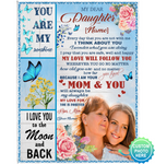 Personalized Custom Name Photo To My Daughter Mom Love You Gift Ideas From Mom Blanket
