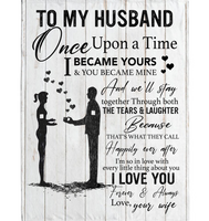 Personalized To My Husband Blankets Gift From Wife Love Valentines Day Black Fleece Blanket