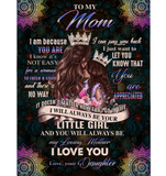 Personalized To My Mom No Way I Can Pay You Back Love Loving Mother Gift From Daughter Mandala Fleece Blanket