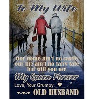 Personalized To My Wife Husband I Love You Forever Always Want To Be Your Last Everything Gift Fleece Blanket
