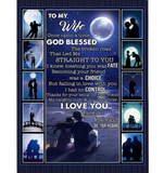 Personalized To My Wife Once Upon A Time God Blessed The Broken Road I Love You Blankets Gift From Husband Fleece Blanket