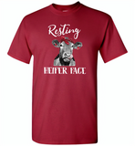 Resting heifer face cow - Gildan Short Sleeve T-Shirt