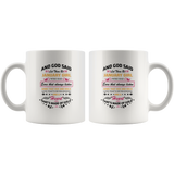 God said let there be january girl who has ears always listen arms hug hold love never ending heart gold birthday white coffee mug