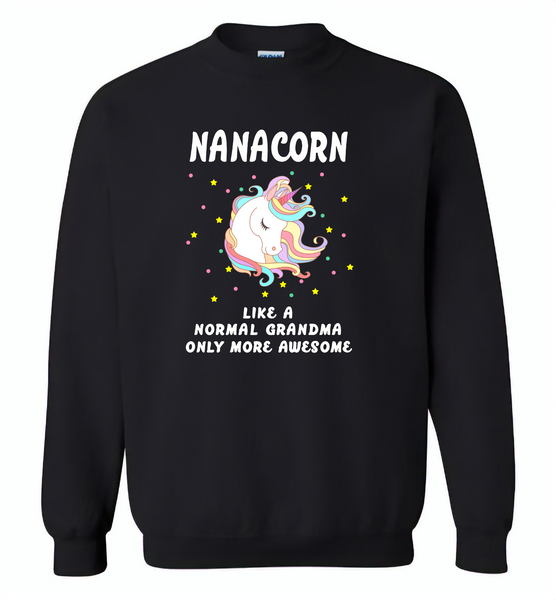 Nanacorn like a normal grandma only more awesome - Gildan Crewneck Sweatshirt