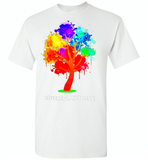 Different not less lgbt tree rainbow gay pride - Gildan Short Sleeve T-Shirt