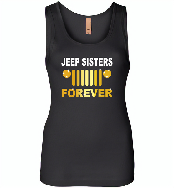 Jeep sisters forever tee, girls love jeep - Womens Jersey Tank