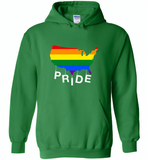 Pride american lgbt gay rainbow - Gildan Heavy Blend Hoodie