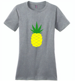 Pinapple weed leaf - Distric Made Ladies Perfect Weigh Tee
