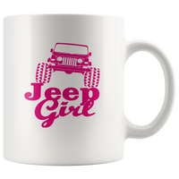 Official Jeep Girl Lover White Coffee Mug