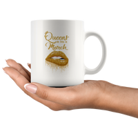 Queens are born in March birthday gift white coffee mug