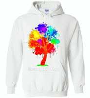 Different not less lgbt tree rainbow gay pride - Gildan Heavy Blend Hoodie
