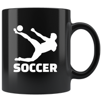 Soccer Player Soccer Black Coffee Mug