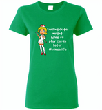 Feeling Cute might have to play cards later nurselife funny nurse - Gildan Ladies Short Sleeve