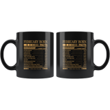 February born facts servings per container, born in February, birthday gift coffee mug