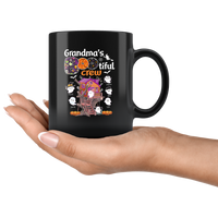 Personalized Grandma Halloween Gift Ideas For Grandma From Grandkids, Boo Bootiful Crew Halloween Gift Ideas Black Coffee Mug