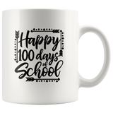 Happy 100 Days Of School White Coffee Mug