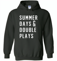 Summer days and double plays Tee shirt - Gildan Heavy Blend Hoodie