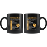 Capricorn facts serving per container 1 awesome zodiac sign black coffee mug