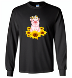 Sunflower pig - Gildan Long Sleeve T-Shirt