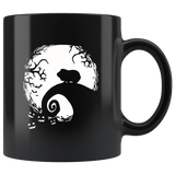 Halloween Moon Night Guinea Pig Gift Black Coffee Mug