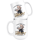 I Yam What I Yam US Navy Popeye And Proud Sailor White Coffee Mug